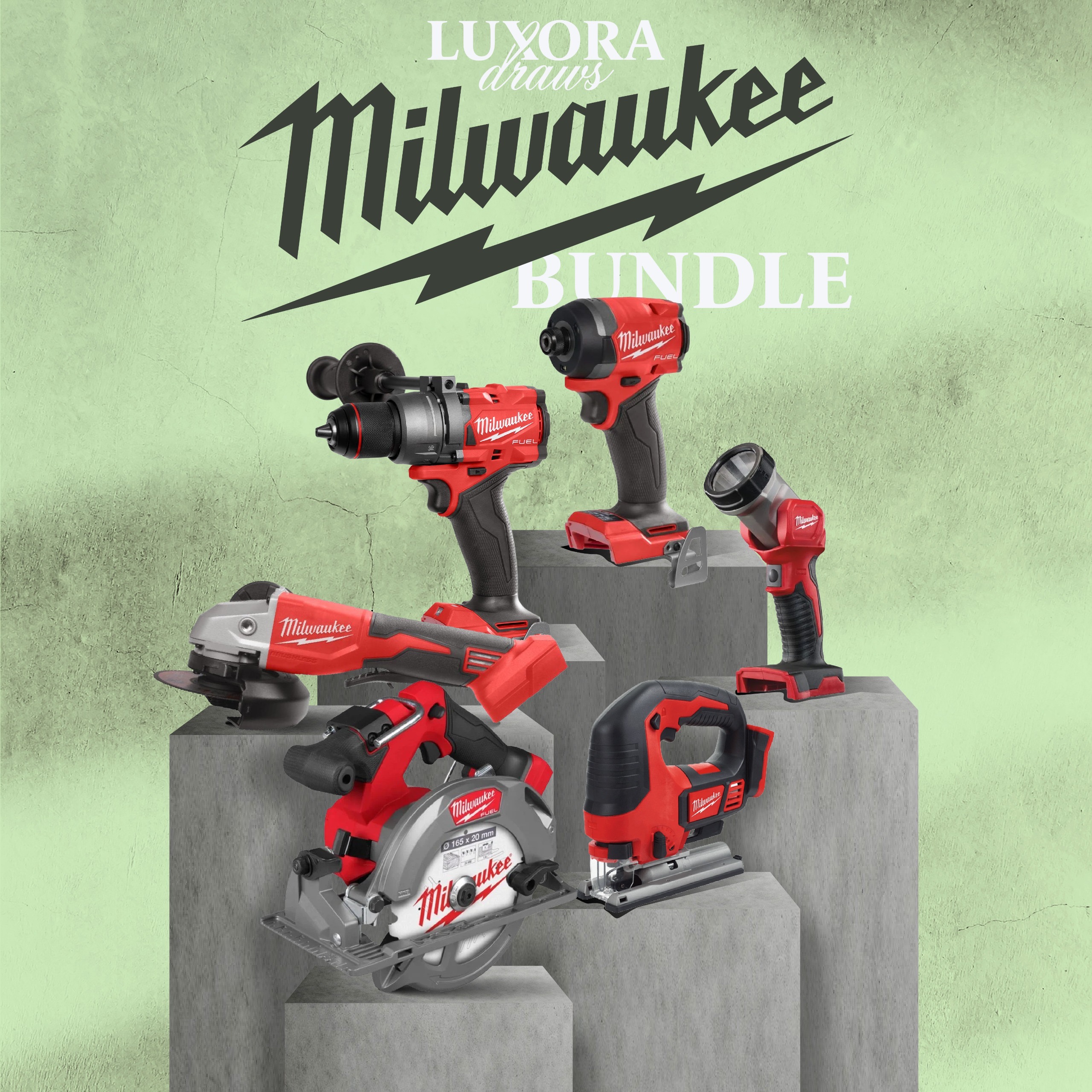 Milwaukee 6 piece tool bundle
