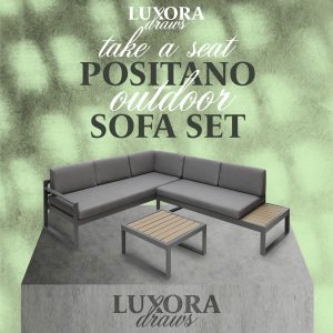 L Shaped garden sofa set